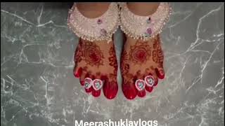 Itna Achha Gift Mila tha Humko😍 Bahut hi Sundar Pajeb Bichhiya Aur Mehndi ki Design ki Full Video [upl. by Nogem478]