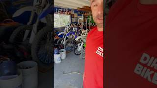 Rattlesnake dog dirt bikes garage 👀 [upl. by Ecadnac306]