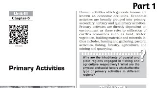 Primary activities class 12 fundamentals of human geography part 1 [upl. by Rhtaeh185]