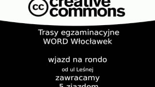 Rondo dwupasmowe WORD Włocławek zawracamy 5 zjazdem egzamin na prawo jazdy Nauka jazdy [upl. by Bertilla]