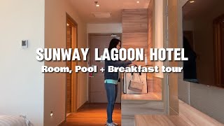 Staying in both Sunway Lagoon Hotel and Sunway Pyramid Hotel  Room Hotel and Breakfast tour [upl. by Annavas]