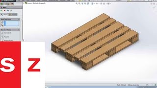 Solidworks Pallet Tutorial [upl. by Esidnak]