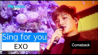 HOT EXO  Sing for you 엑소  싱포유 Show Music core 20151212 [upl. by Esinwahs472]