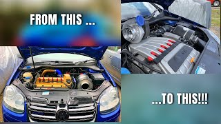 Building a Volkswagen Golf R32 Turbo in 15 minutes [upl. by Seaddon538]