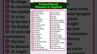 Prepositional Phrases Part 10 spokenenglish learnenglish [upl. by Atisusej880]