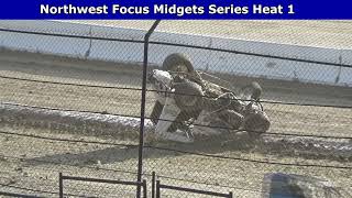 Skagit Speedway 2023 Dirt Cup Night 1 Jamee Gardner Flip [upl. by Ahsai499]