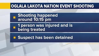 One arrested following shooting incident at Oglala Lakota Nation event [upl. by Eahsram]