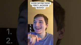 AVOID SAYING THESE PERCY JACKSON BOOKS [upl. by Mcgregor]