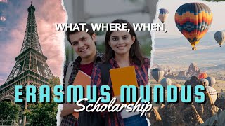 Erasmus Mundus Scholarship Full detail programs search and introduction [upl. by Uis]