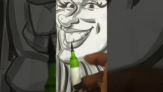 Funny🤣 Caricature art  live drawing caricature event 2024 caricature artshorts trending [upl. by Gnidleif]