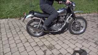 Yamaha SR 500 Scrambler Umbau mit Supertrapp Sound [upl. by Patman802]