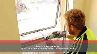 How to Replace Awning Sash with Jason Windows [upl. by Anirbus]