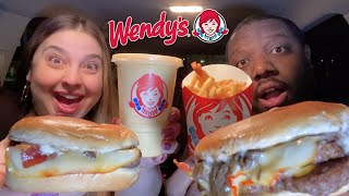 We ATE Wendy’s NEW MENU Items Food Review [upl. by Leerzej438]