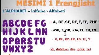 MESIMI 132  ALFABETI NE FRENGJISHT  L ALPHABET EN FRANCAIS [upl. by Silvain]