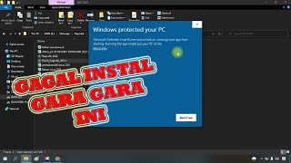 Cara Mengatasi Instal Patch Dapodik gagal dengan keterangan Windows protected your PC [upl. by Ellirehs]