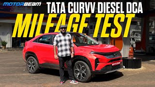 Tata Curvv Diesel DCA Mileage Test  Better To Drive Than EV  ​⁠MotorBeam [upl. by Lalittah]