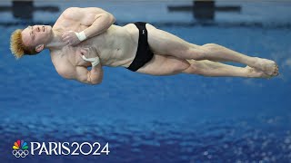 Andrew Capobianco wins mens 3m springboard final clinches Paris berth  NBC Sports [upl. by Winter]