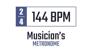 144 BPM  24  Metronome [upl. by Urd212]