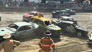 Schaghticoke Fair 6 Cylinder Demolition Derby Afternoon 9224 [upl. by Kcirdlek]