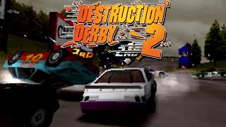 Destruction Derby 2  PSX  Full Gameplay Playthrough [upl. by Trudi181]