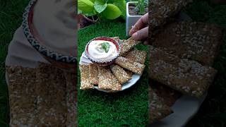 Chia Seed Cracker healthy tasty amp super easy to make snacks recipe shorts healthy chiaseeds [upl. by Ahsiket]