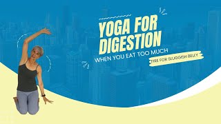 Overeating Yoga  light the digestive fire in bed  Yoga with Rita  Fulcrum Blu [upl. by Deroo]