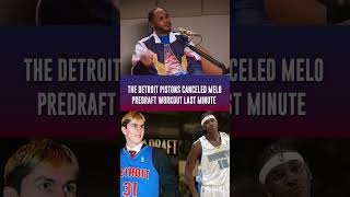 The Detroit Pistons canceled Carmelo Anthony workout last minute detroitpistons carmeloanthony [upl. by Jessey462]