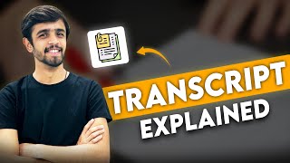 WHAT IS TRANSCRIPT HOW TO MAKE IT PROCESS EXPLAINED [upl. by Gruber]