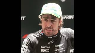 Fernando Alonso Crash with Ocon Interview brazilian gp f1 fernandoalonso formula1 brazilgp [upl. by Ardiedak]