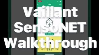 Vaillant  SensoAPP walk through SensoNET  heat pump [upl. by Giana]