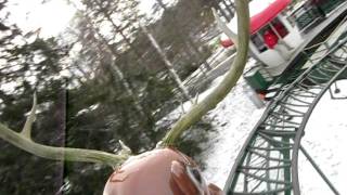 Rudys Rapid Transit Coaster Santas Village  Dec 2011 [upl. by Sekyere133]