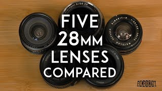 A Comparison of Five 28mm Lenses [upl. by Aynekal]