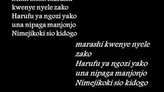 Otile BrownKistaarabu lyrics video [upl. by Everard557]