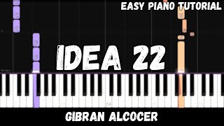 Gibran Alcocer  Idea 22 Easy Piano Tutorial [upl. by Topper]