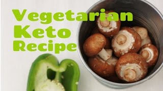 KETO MUSHROOM AND CHEESE STUFFED BELL PEPPERS Recipe [upl. by Crow]