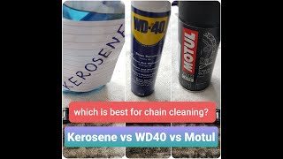 Kerosene vs WD40 vs Motul  Which is best for Bike Chain Cleaning  Practical Exprement  Paradesi [upl. by Wellesley]