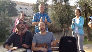 Shalom Shabbat quotLai Laiquot Song Joshua Aaron sings in Jerusalem a new song with friends he just met [upl. by Notsur]