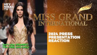 LIVE MISS GRAND 2024 Press Presentaion Reaction [upl. by Airalednac]