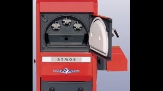 Atmos D 25 P PELLET Burner Boiler [upl. by Aelc]