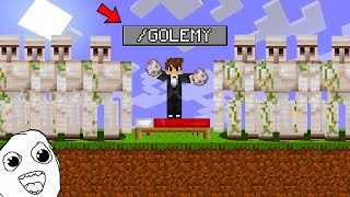 KOMENDA NA GOLEMY na BED WARS w Minecraft WYGRANA 100 [upl. by Lad813]