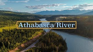 Athabasca River Alberta Drone Video [upl. by Aggappora977]