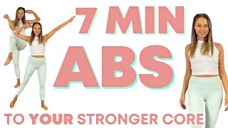 7 Minute Standing Abs Workout  Work your Waist Abs and Core  No Repeats amp No Equipment [upl. by Eybba]