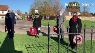 Haddenham Remembrance November 2020 [upl. by Ellehcsor]