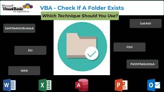 VBA  Check If A Folder Exists [upl. by Nahama]