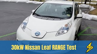 2016 Nissan Leaf Range Test from 95 to 7 [upl. by Reyaht]