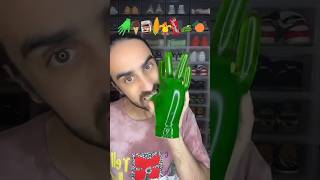 FOOD ASMR EATING GREEN GUMMY HAND OTHER SANCKS🤣 gummi food satisfying relatable [upl. by Hindu]