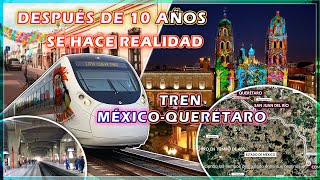 Arranca Tren MéxicoQuerétaro regresó después de años para conectar los trenes al norte de México [upl. by Jaella]