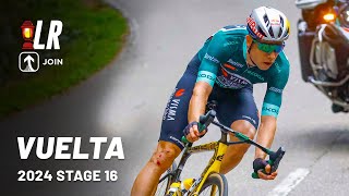 Disaster Strikes For Wout van Aert  Vuelta a España 2024 Stage 16  Lanterne Rouge x JOIN Cycling [upl. by Lela711]