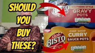 BISTO  SOUTHERN STYLE GRAVY  CHIP SHOP CURRY SAUCE  REVIEW [upl. by Gelya]