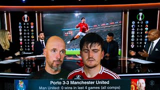 Porto vs manunited 33 Ten hag blame rashford Maguire amp ten hag post match reactions [upl. by Essirahs]